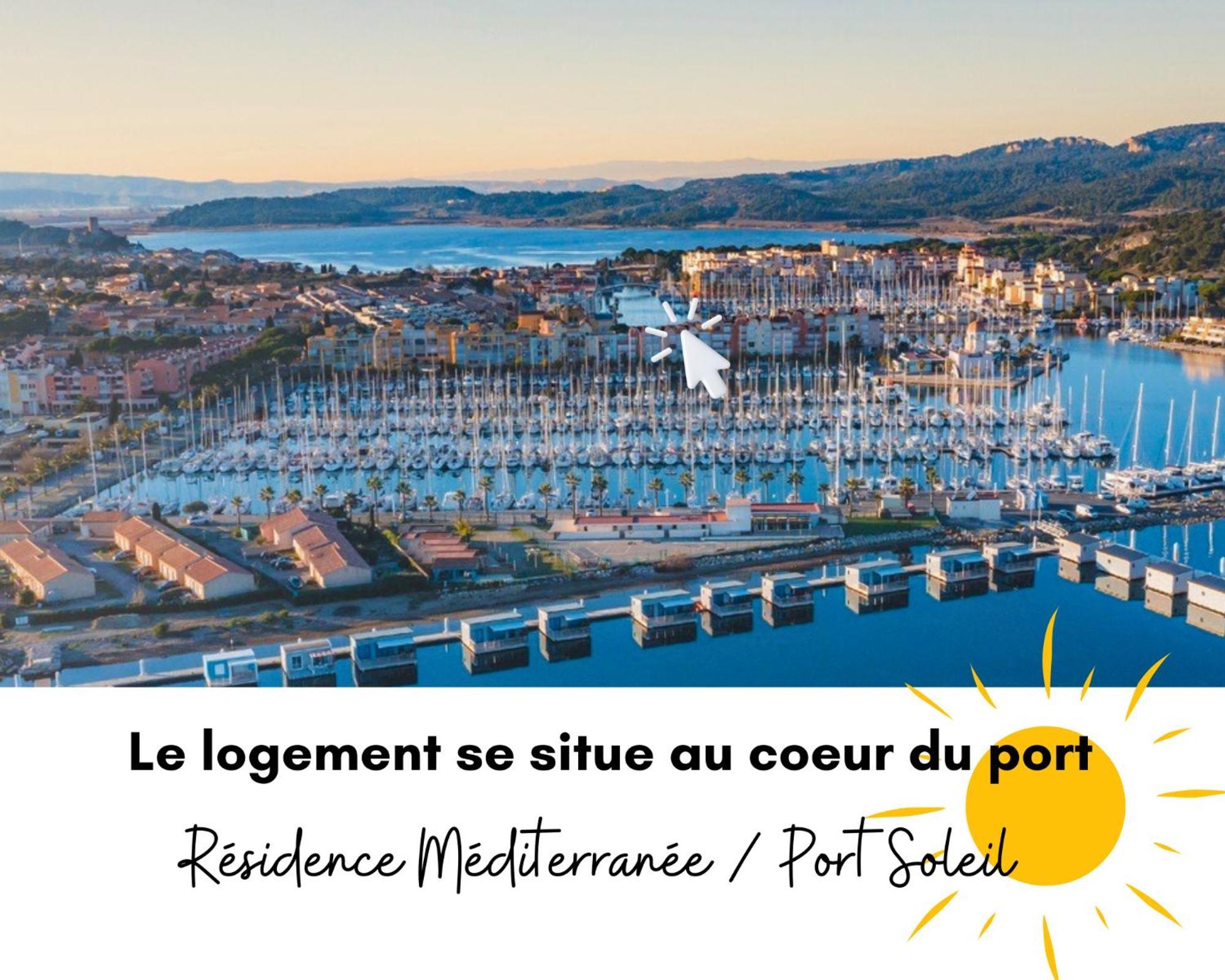 - L'Horizon Bleu - Cocon Romantique Avec Vue Mer Panoramique Gruissan Extérieur photo